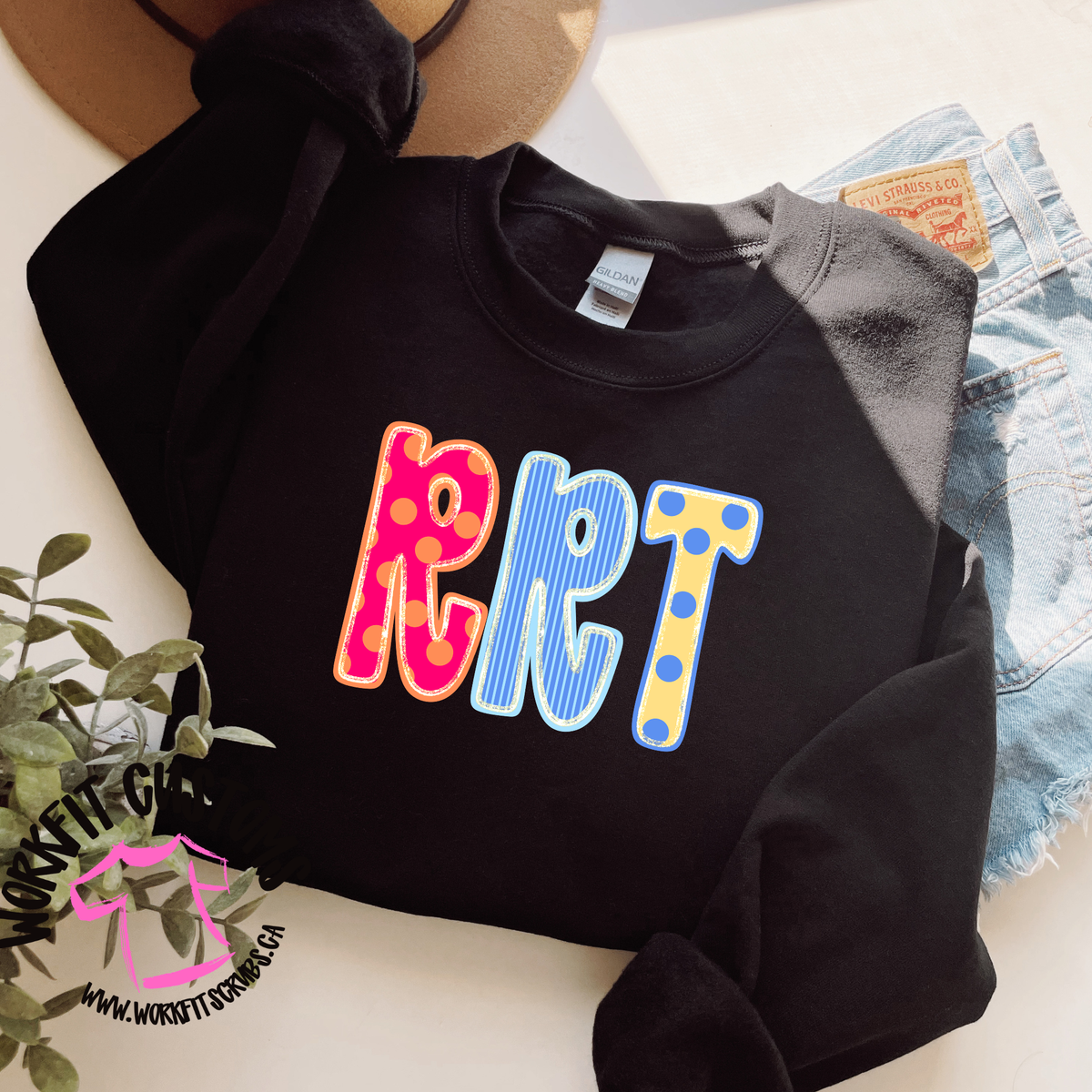 RRT polka dot crewneck