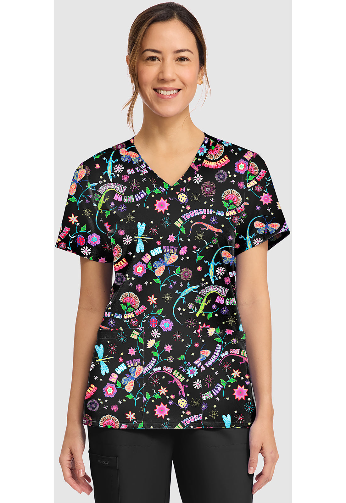 Women's Print V-Neck Printed Tops