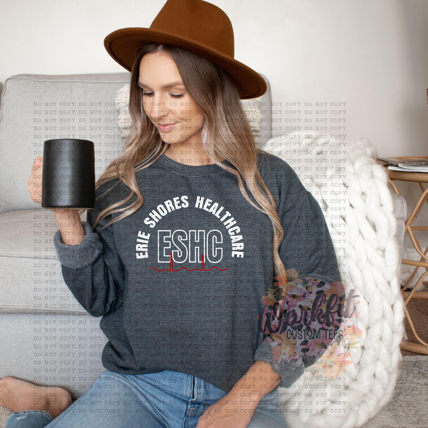 ESHC Heather Style Crewnecks