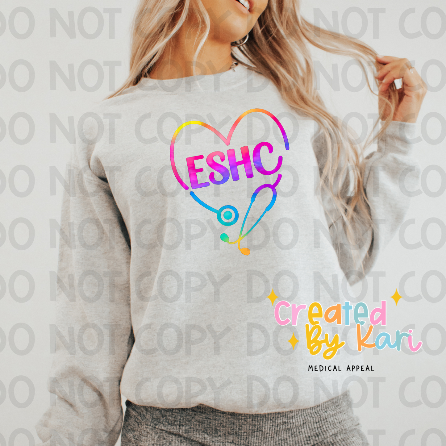 ESHC Rainbow Heart Crewneck