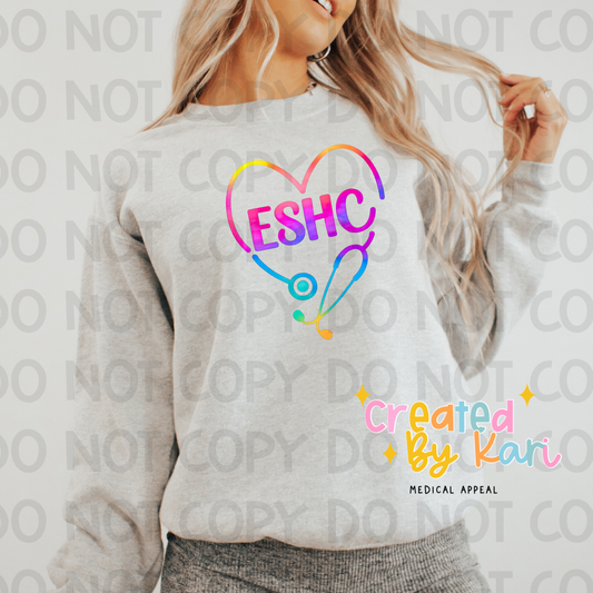 ESHC Rainbow Heart Crewneck