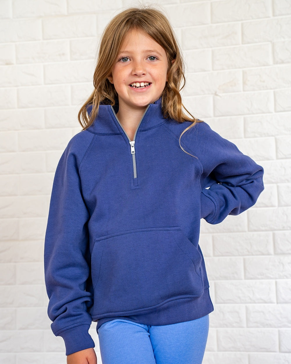 Youth Boxy Half Zip Fleece