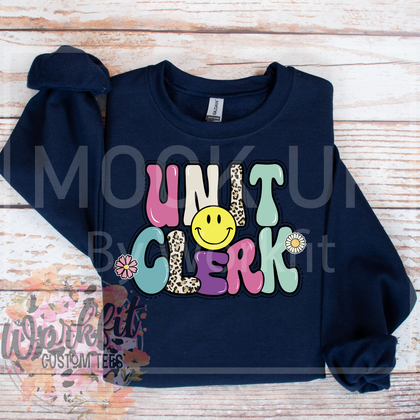 Happy Unit Clerk Crewneck