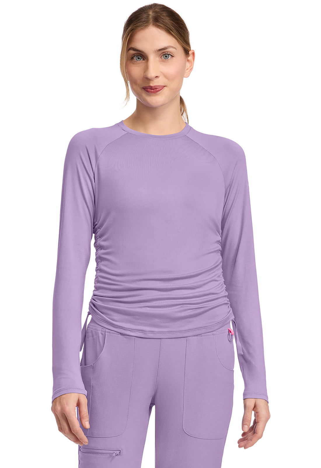 Long Sleeve Ruched Underscrub by MED COUTURE