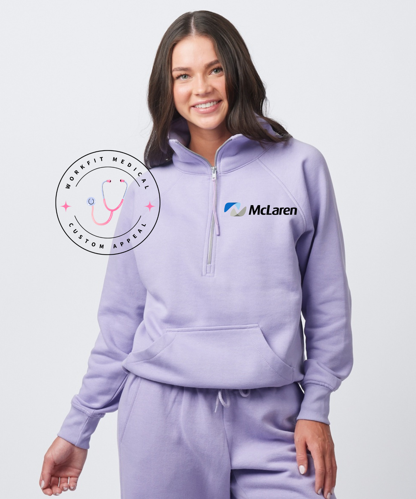 McLaren Lady Boxy Half Zip Fleece