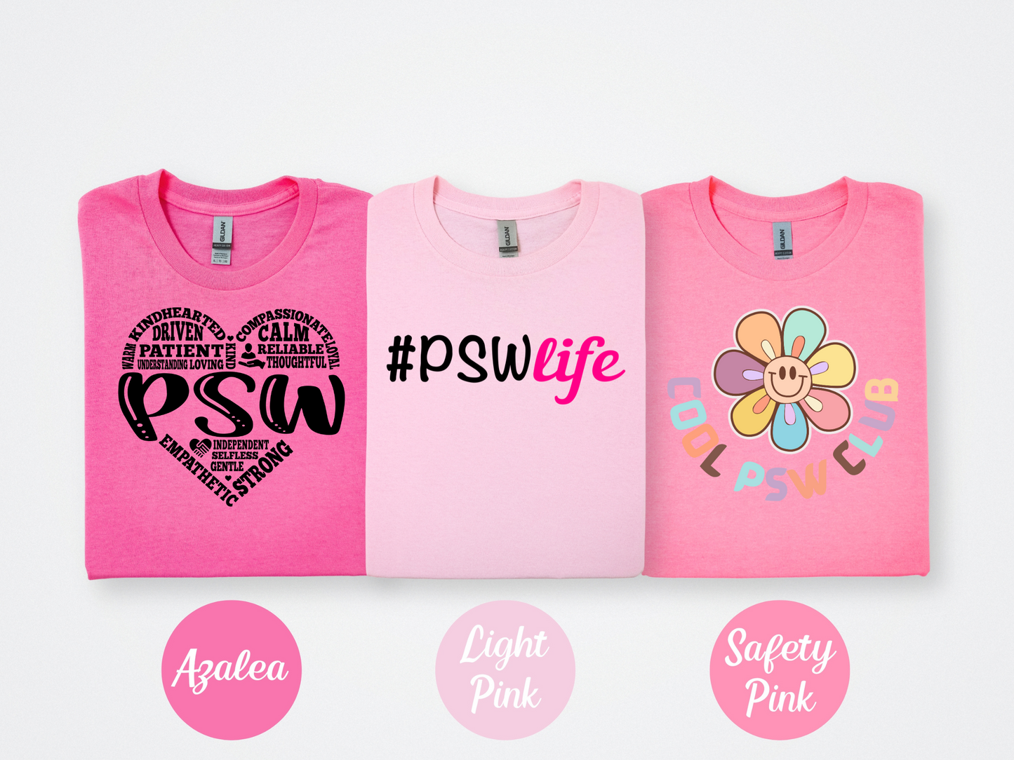 Pink PSW 3 Tee Pkg