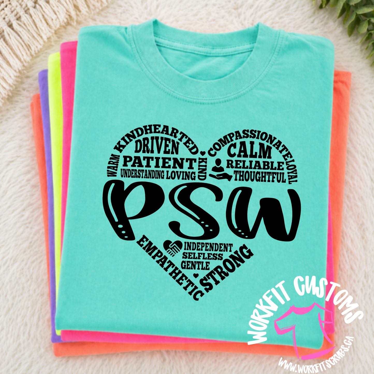 Neon PSW Heart T-Shirt