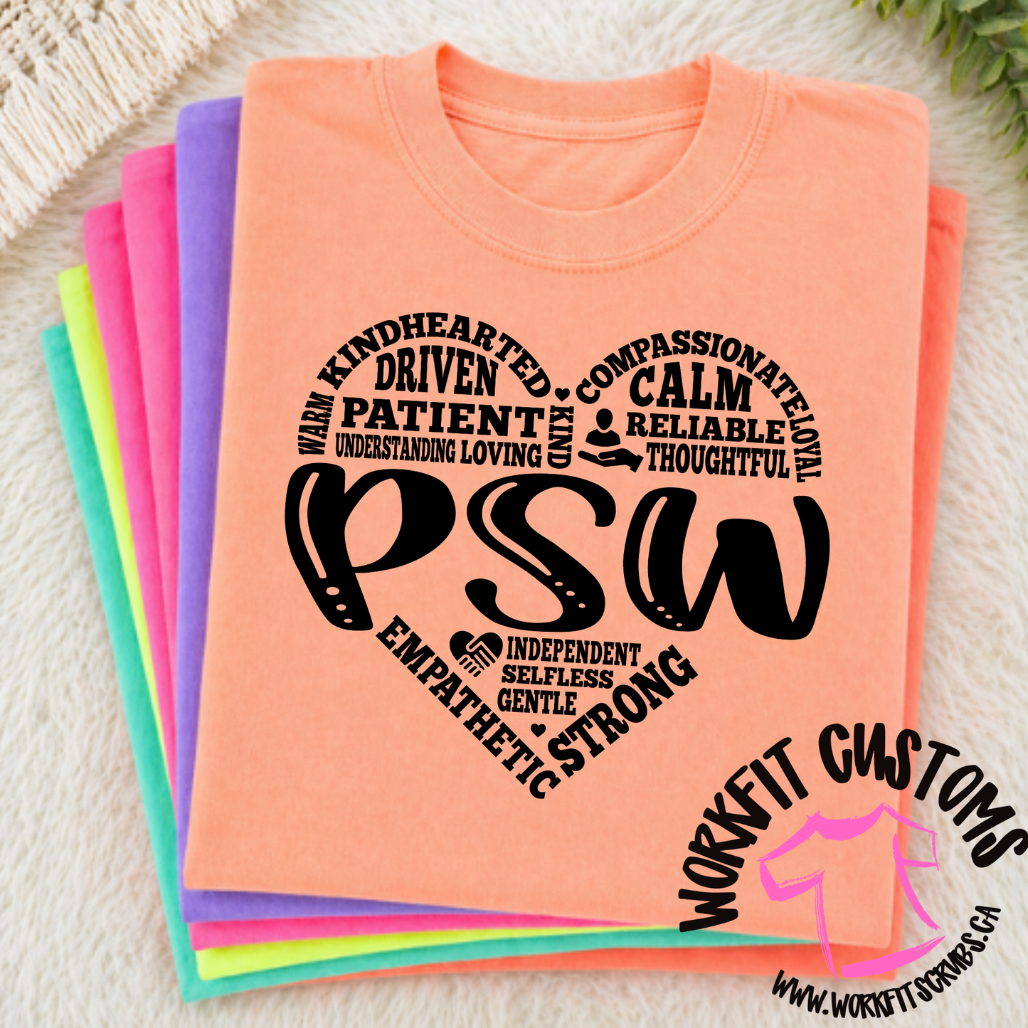 Neon PSW Heart T-Shirt