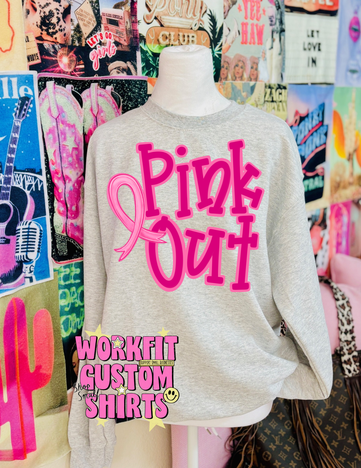 Pink Out Crewneck