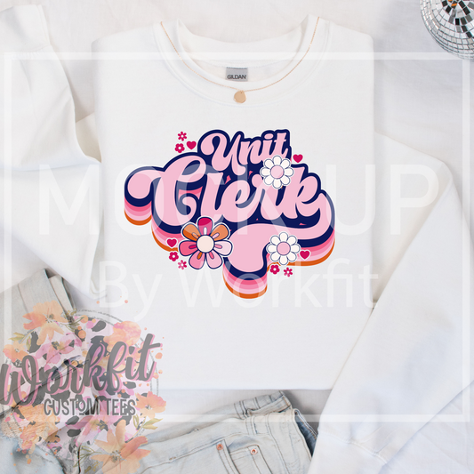 Unit clerk Retro Design Crewneck