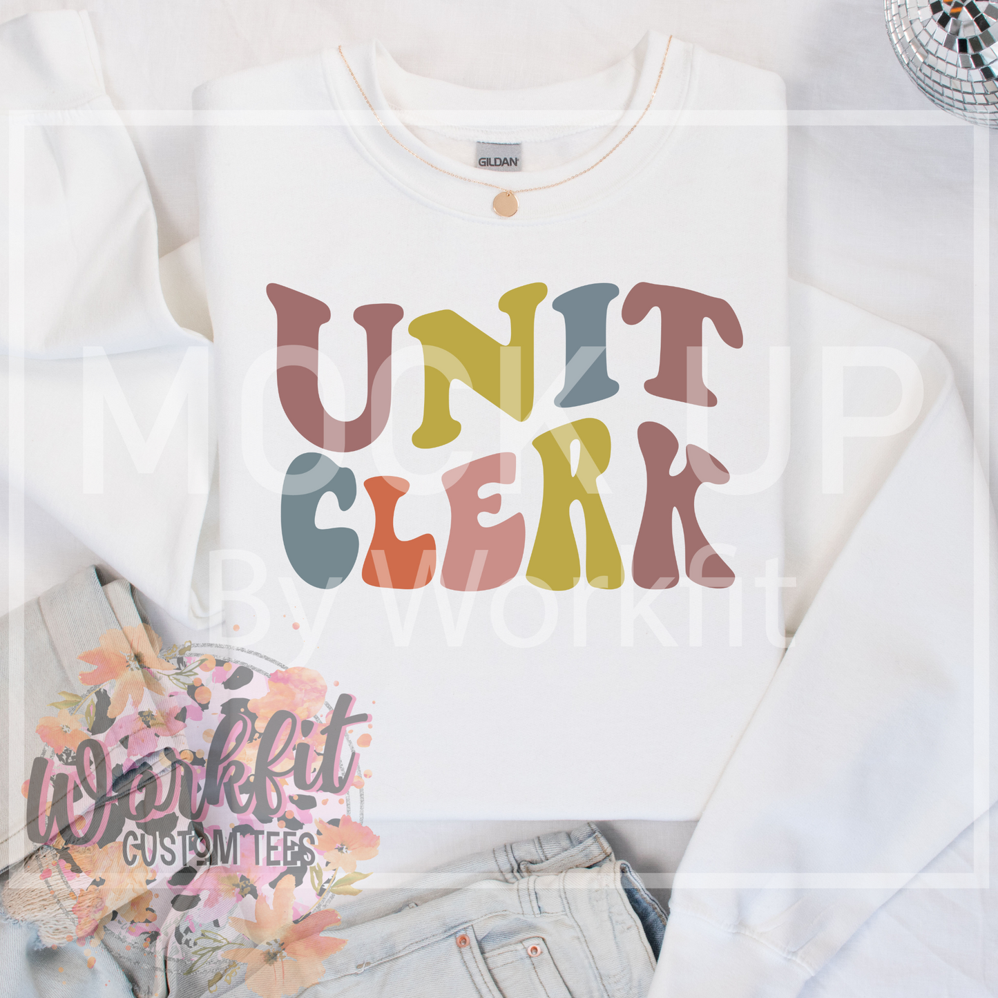 Retro Colour Unit Clerk Crewneck