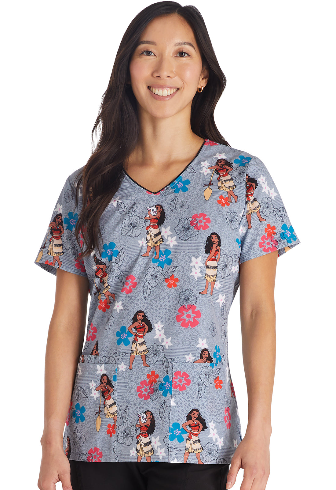 V- Neck Printed Disney Top