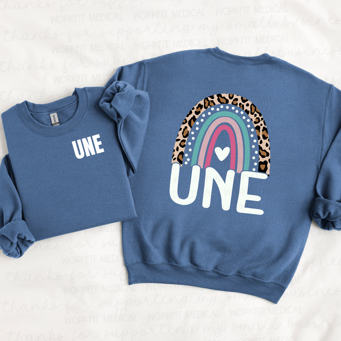 UNE rainbow Crewneck