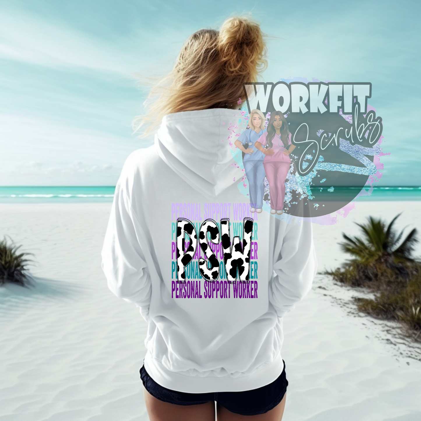 White Beach Hoodie