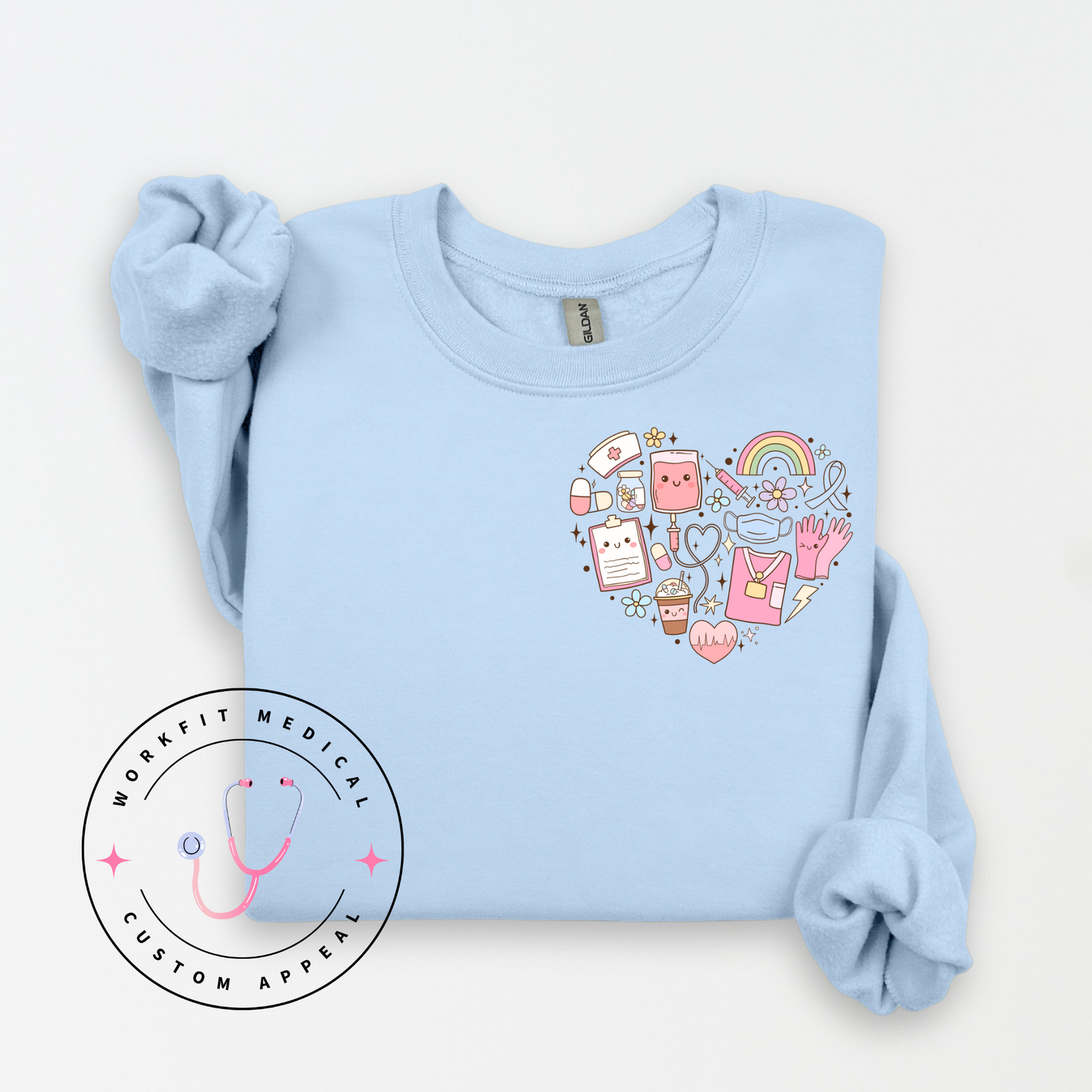 Doodle Heart Crewneck
