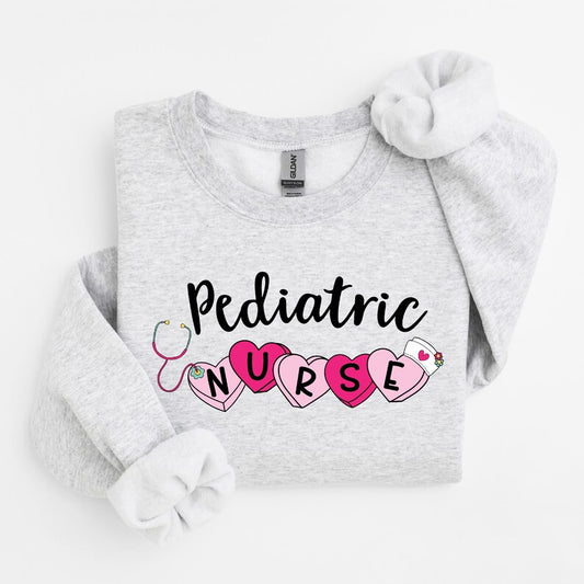 Pediatric Nurse V Day Crewneck