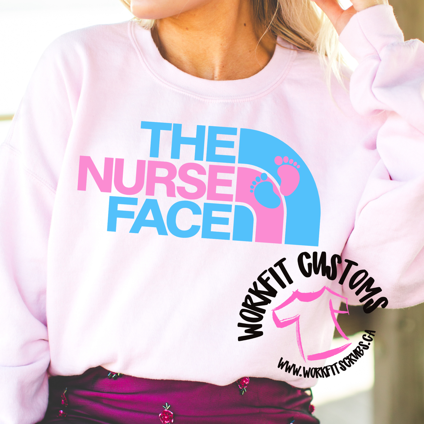 L&D The Nurse Face crewneck