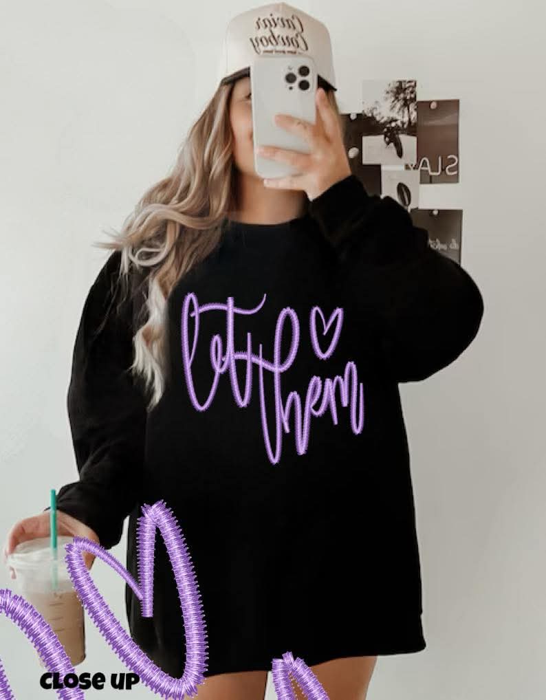 Let Them Oversized Crewnecks