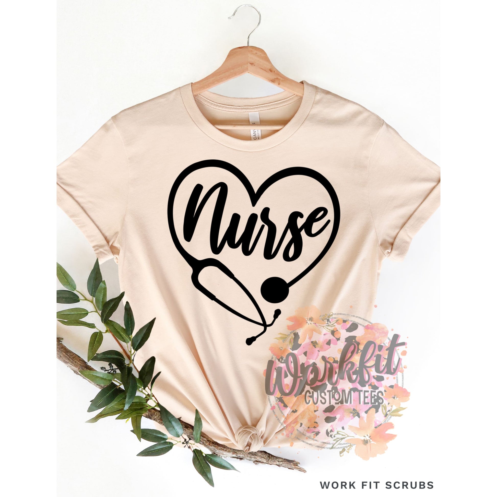 SHOP DTF CANADA - Nurse - Heart NURSE tee.