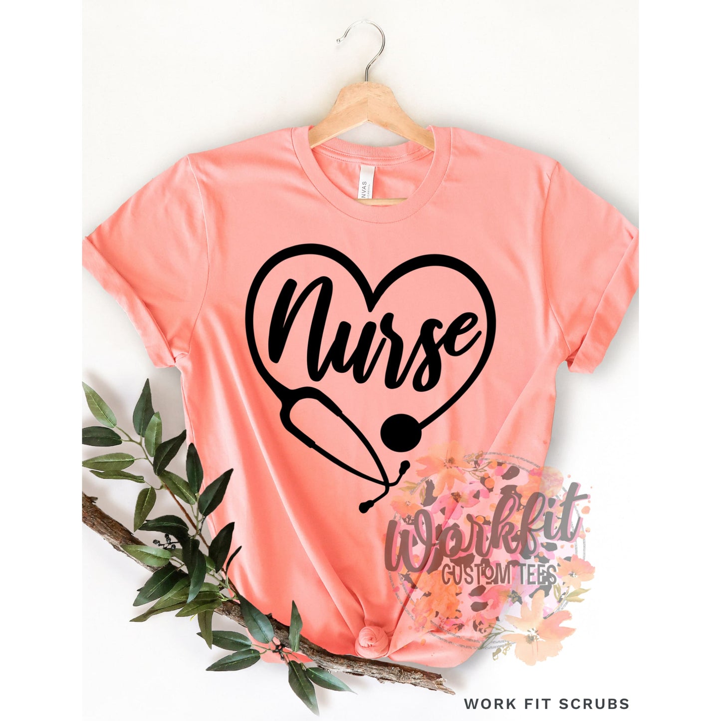 SHOP DTF CANADA - Nurse - Heart NURSE tee.