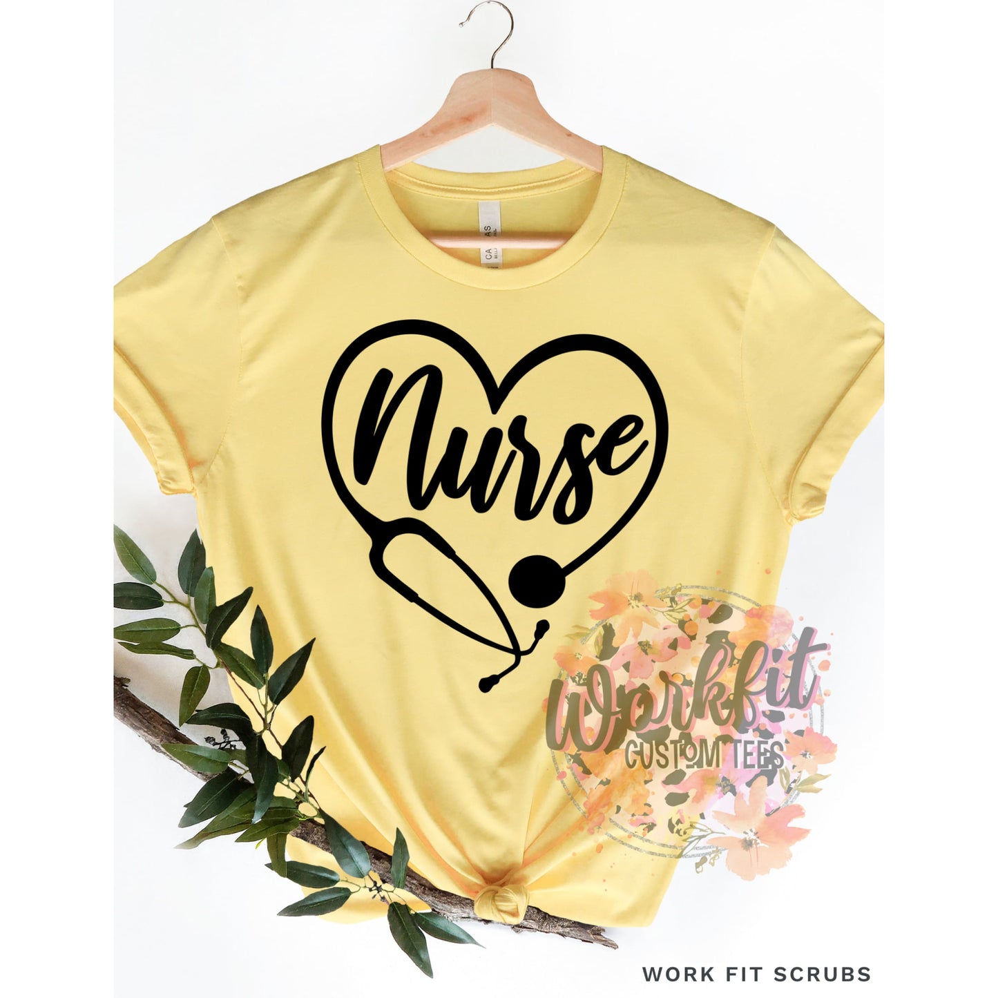 SHOP DTF CANADA - Nurse - Heart NURSE tee.