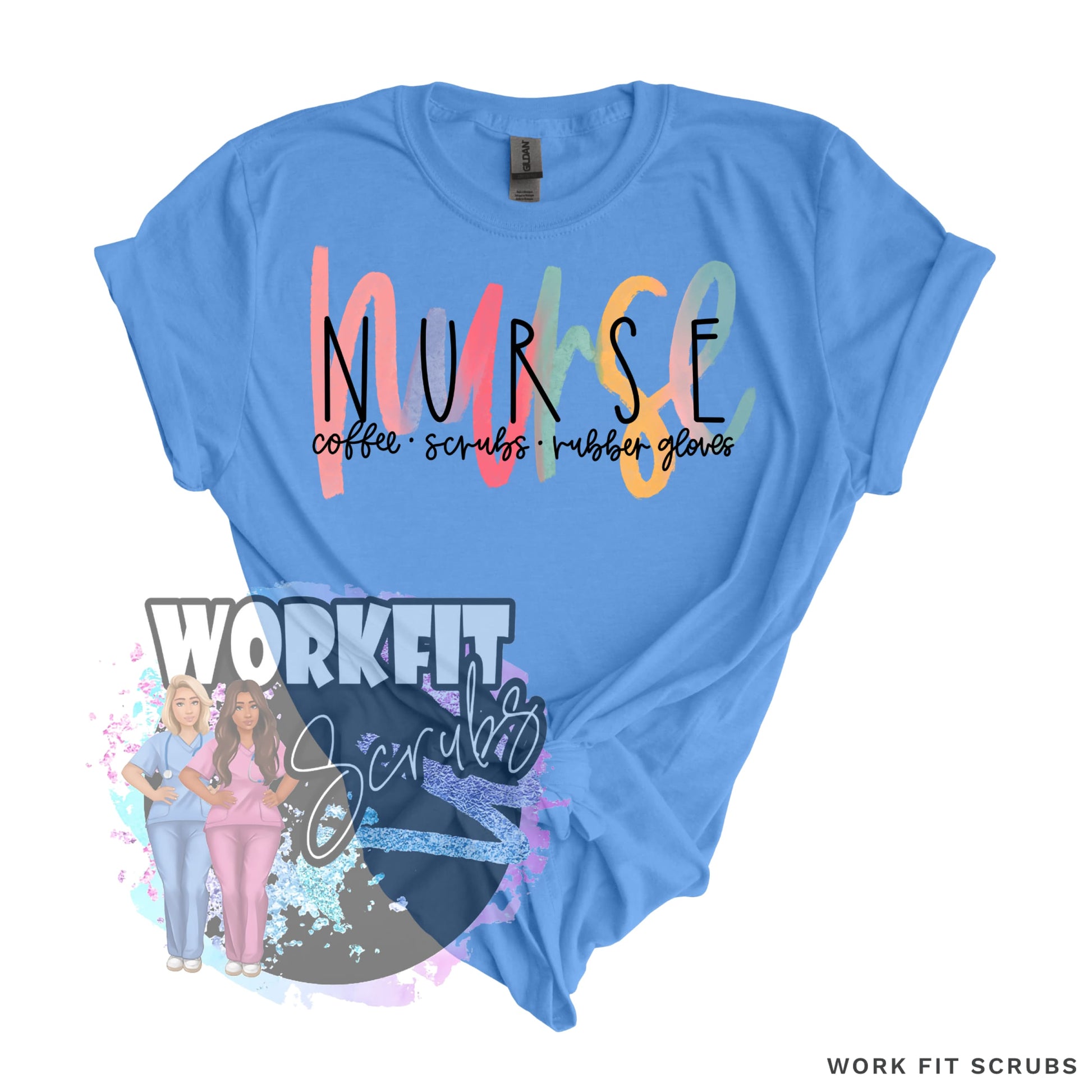 SHOP DTF CANADA - Nurse scribble Tee.