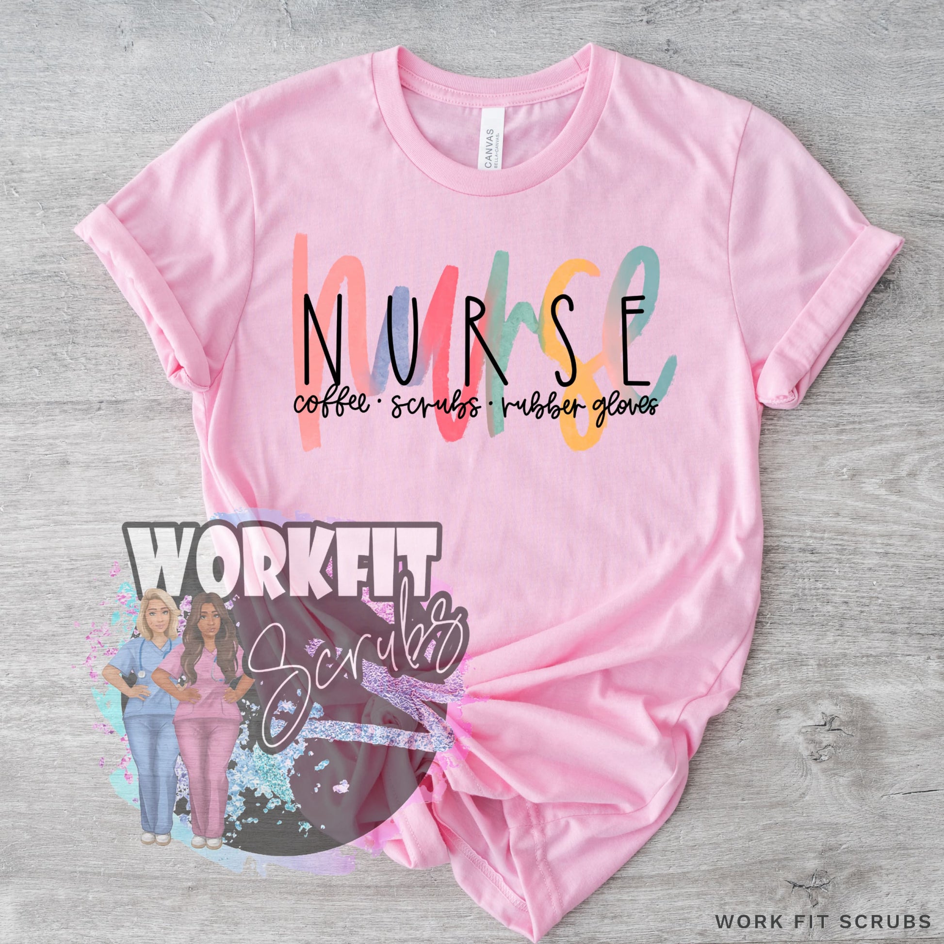 SHOP DTF CANADA - Nurse scribble Tee.